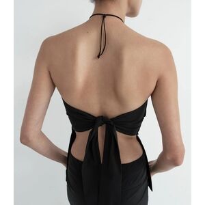 ST. AGNI | Strapless tie-back top